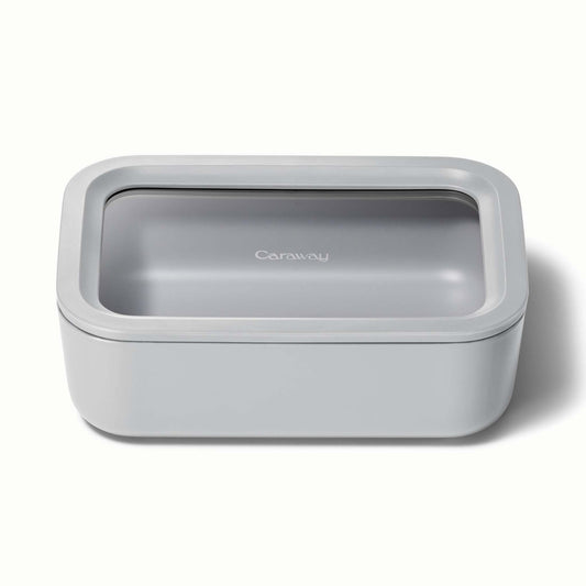 6.6 CUP GLASS FOOD CONTAINER RECTANGULAR SHAPE W/ LID