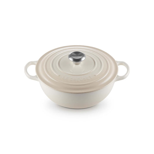 4.5QT SIGNATURE ROUND CAST IRON SOUP POT MERINGUE