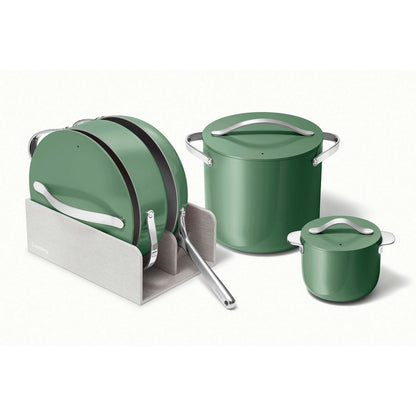 NONSTICK CERAMIC COOKWARE+ SET SAGE