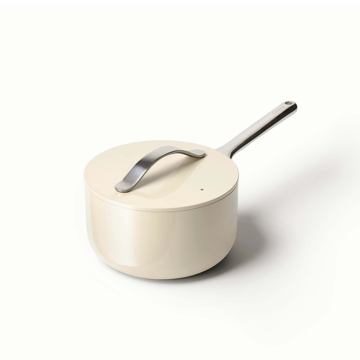 1.75QT NONSTICK CERAMIC SAUCEPAN CREAM
