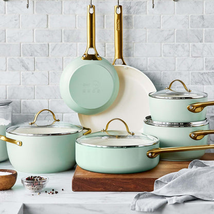 RESERVE CERAMIC NONSTICK 10PC COOKWARE SET JULEP