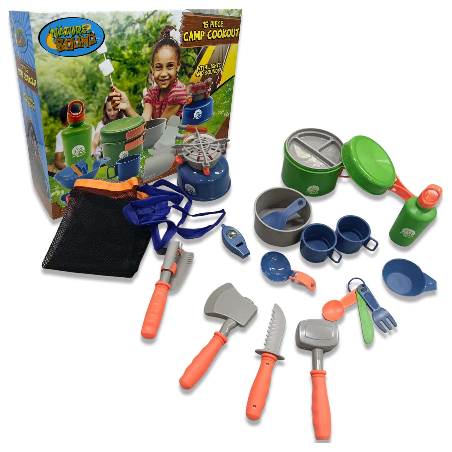 15PC TOY CAMP COOKOUT SET AGES 3+ YEARS