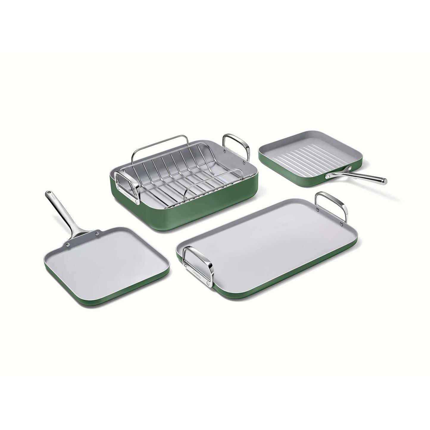 5PC SQUARE COOKWARE SET SAGE