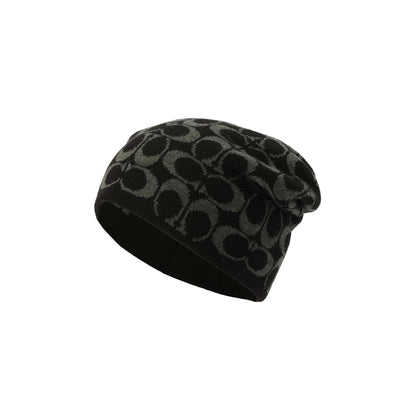 SIGNATURE C REVERSIBLE BEANIE BLACK
