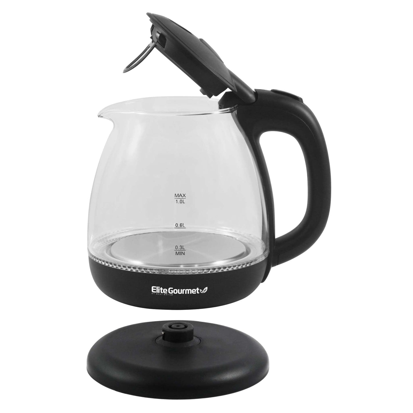 GOURMET 1L ELECTRIC GLASS WATER KETTLE