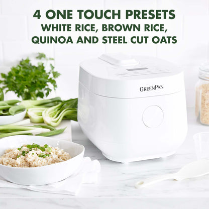 BISTRO 8 CUP CERAMIC NONSTICK RICE & GRAIN COOKER