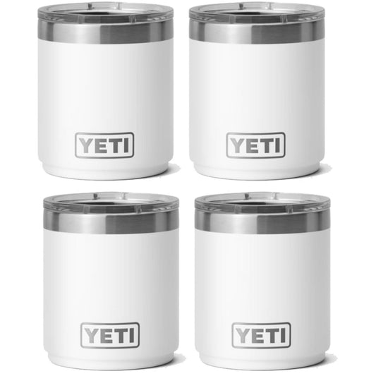 YETI RAMBLER 10 OZ. STACKABLE LOWBALL WITH MAGSLIDER LID (4-PACK)