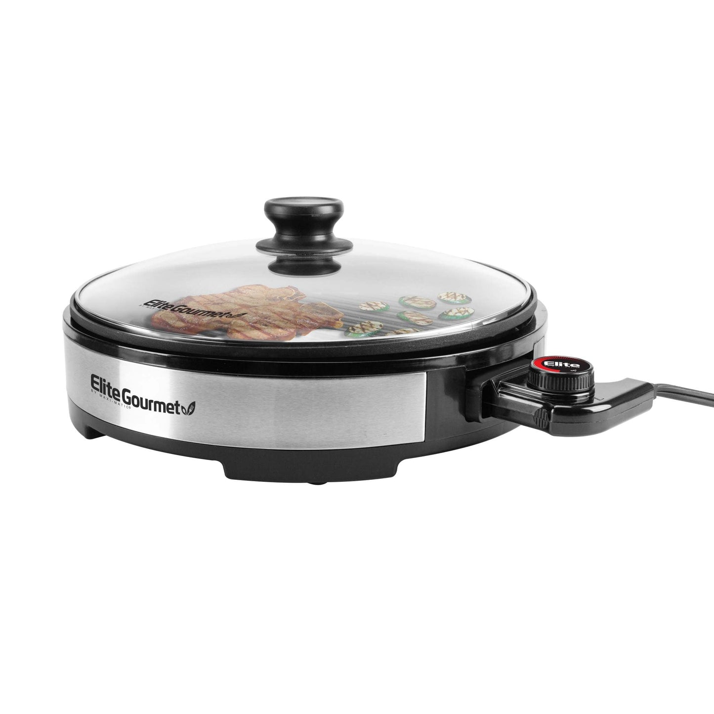 12" STAINLESS STEEL NONSTICK ELECTRIC GRILL