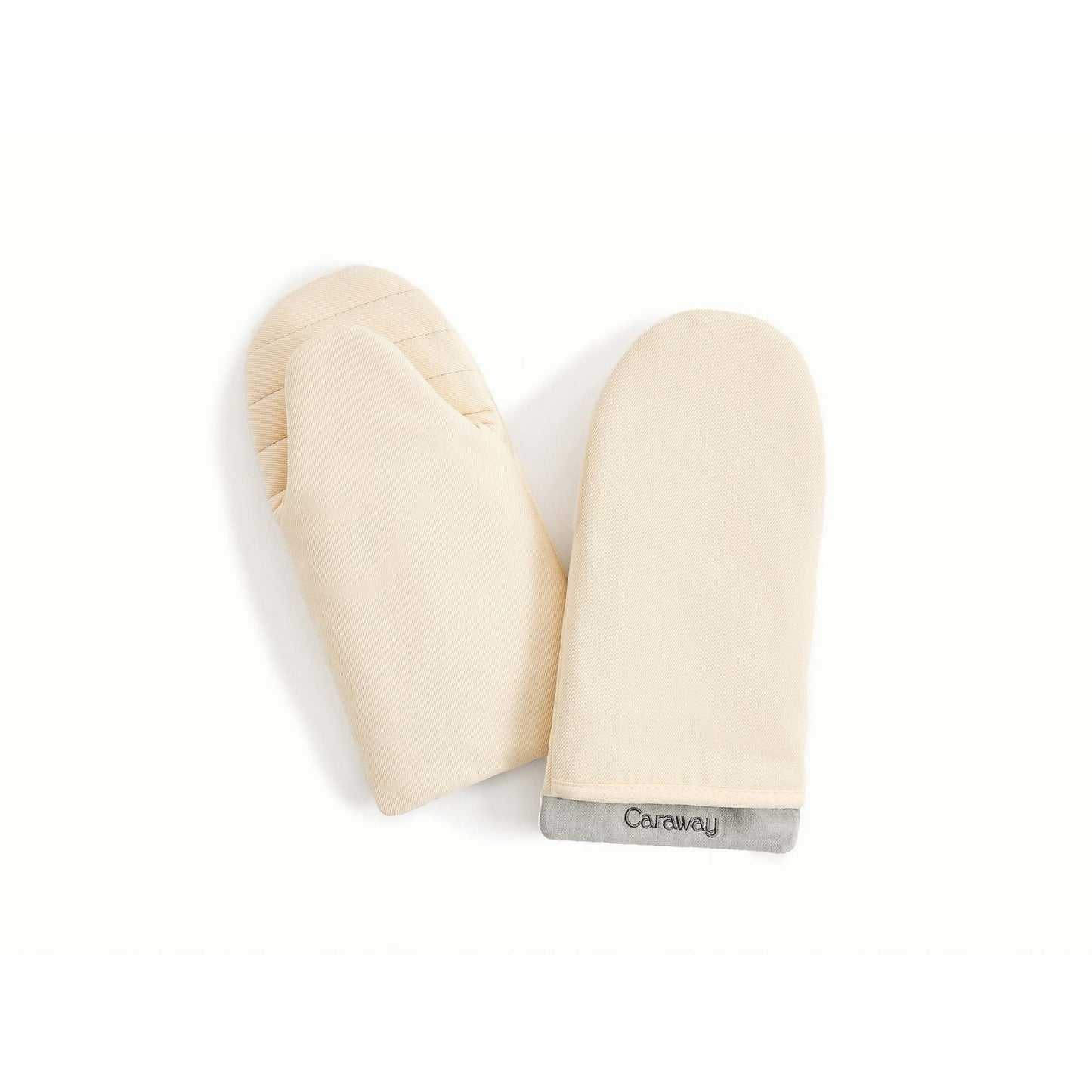 2PC LINEN OVEN MITTS CREAM