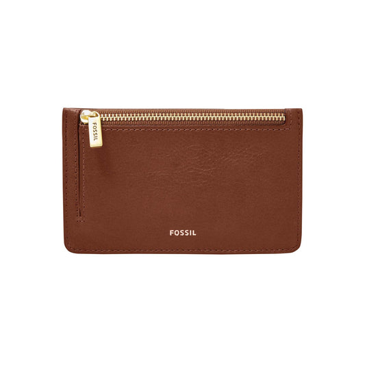LADIES LOGAN LEATHER ZIP CARD CASE