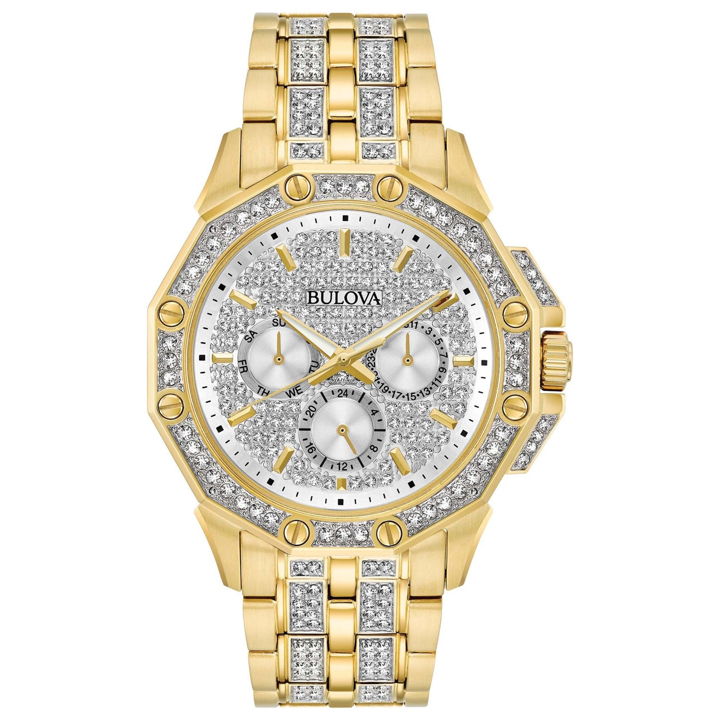 MENS OCTAVA & SWAROVSKI CRYSTAL WATCH