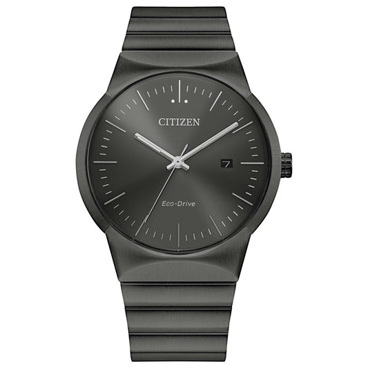 MENS AXIOM ECO-DRIVE ION-PLATED WATCH