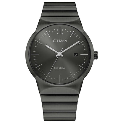 MENS AXIOM ECO-DRIVE ION-PLATED WATCH