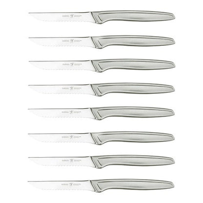8pc Stainless Steel Serrated Steak Knife Set