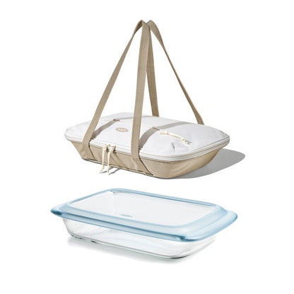 Good Grips Glass Baking Dish w/ Insulated Carrier