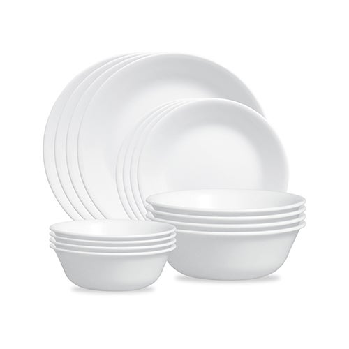 Winter Frost White 16pc Dinnerware Set