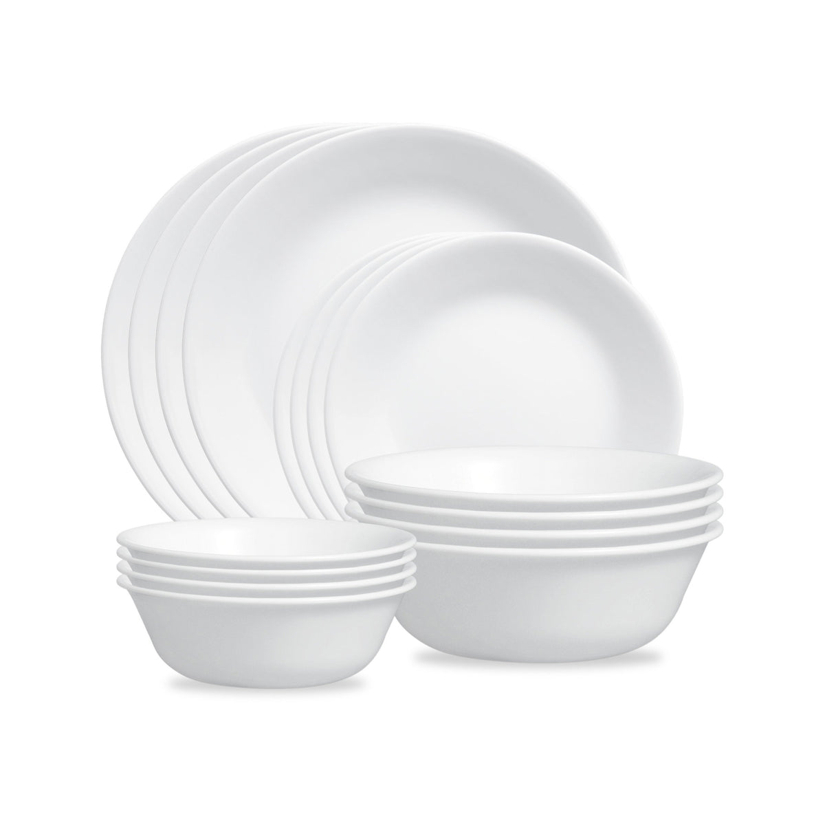 Winter Frost White 16pc Dinnerware Set