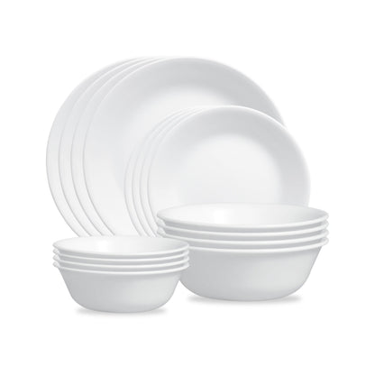 Winter Frost White 16pc Dinnerware Set