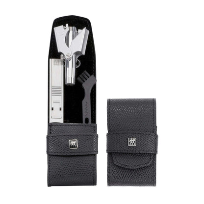 TWINOX 4PC GROOMING SET W/ LEATHER CASE