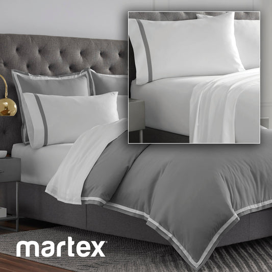 2000 SERIES ULTRA-SOFT MICRO BRUSHED QUEEN DUVET COVER - (7PCS SET)