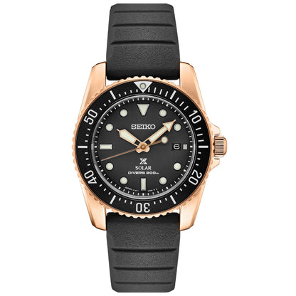 MENS PROSPEX SOLAR DIVER SILICONE STRAP WATCH