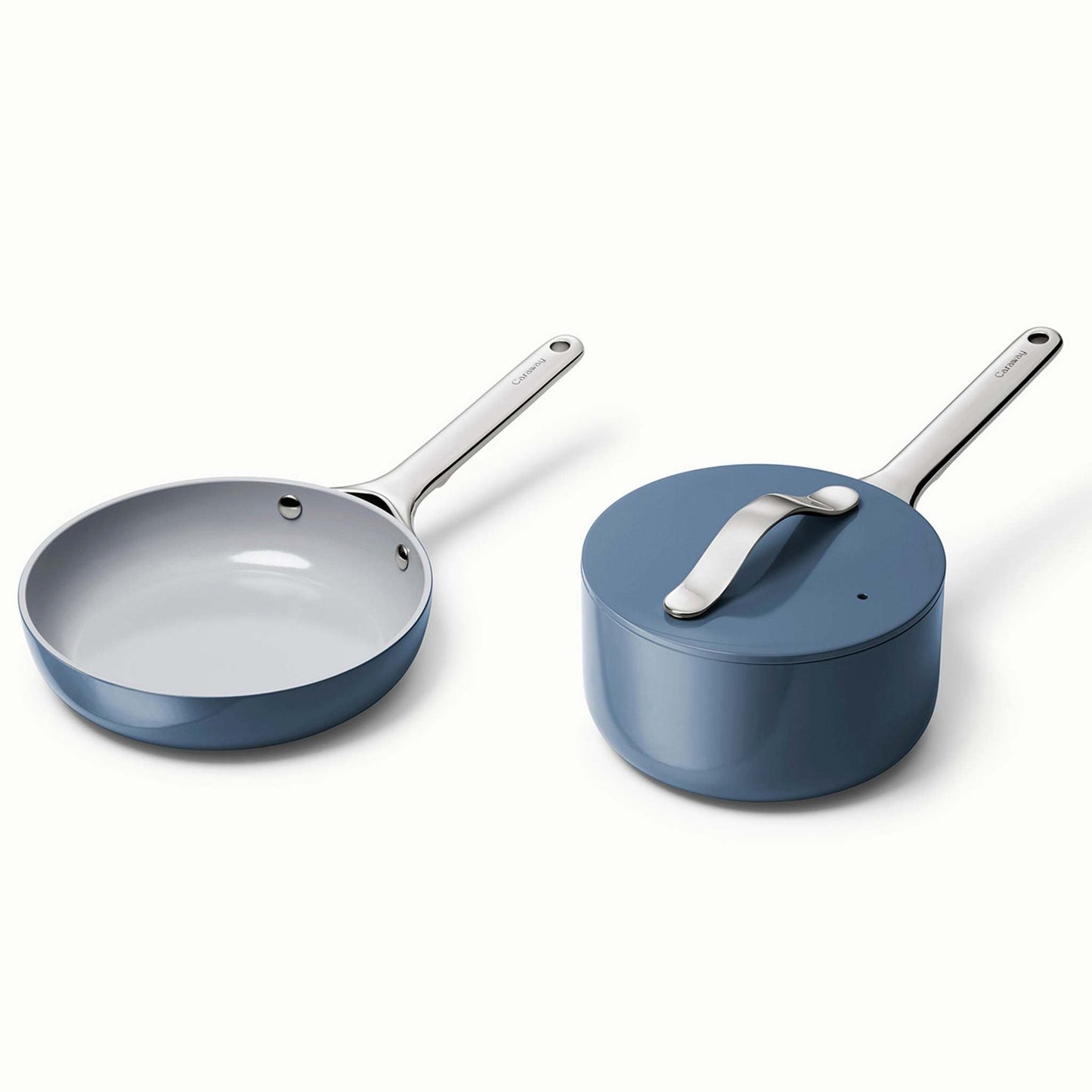 NONSTICK CERAMIC MINIS DUO COOKWARE SET - FRY PAN & SAUCEPAN