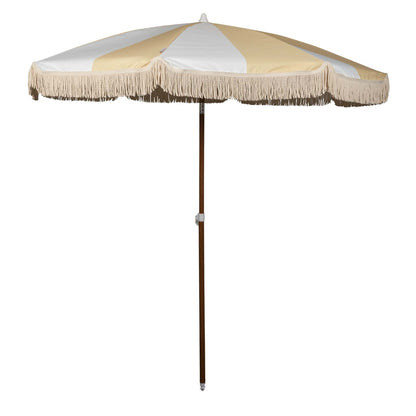 SUMMERLAND PORTABLE BEACH UMBRELLA LIMONCELLO STRIPE