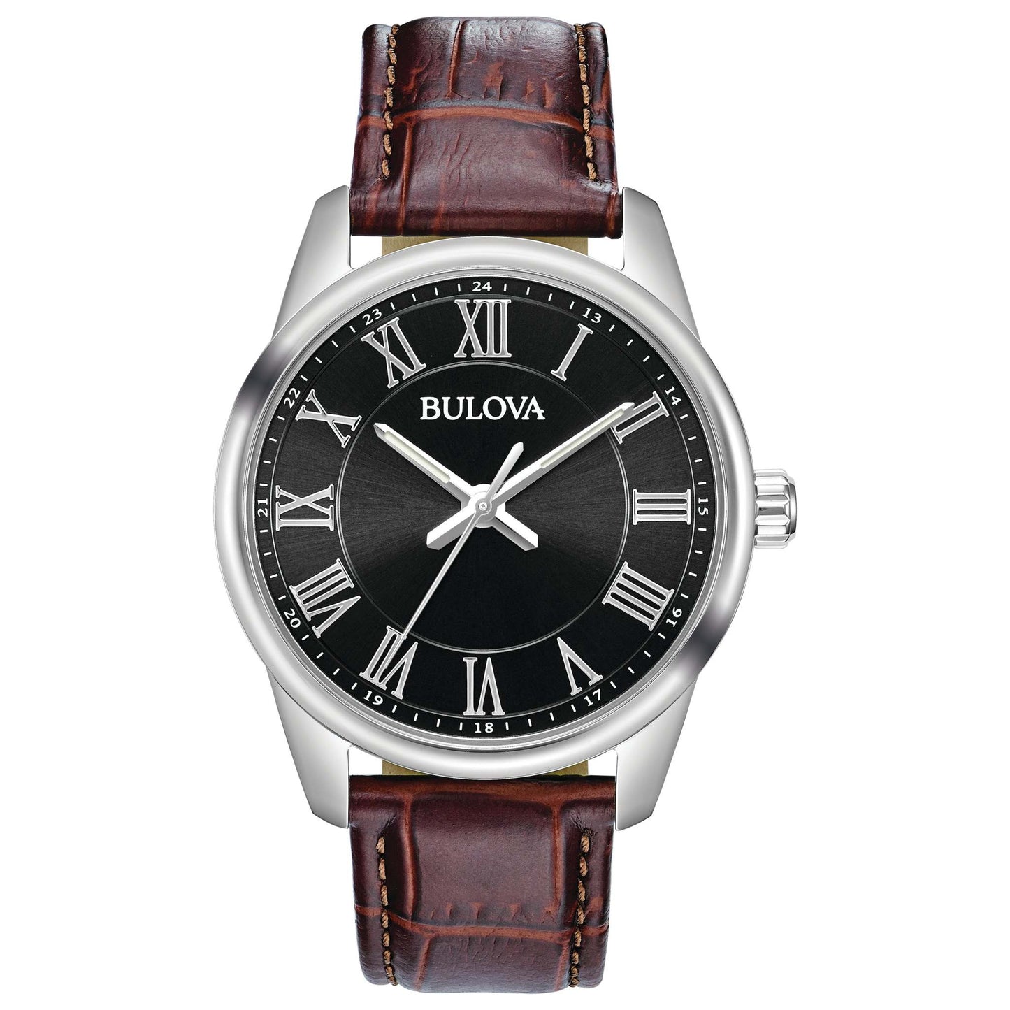 MEN'S QUARTZ LEATHER STRAP WATCH, DIAL