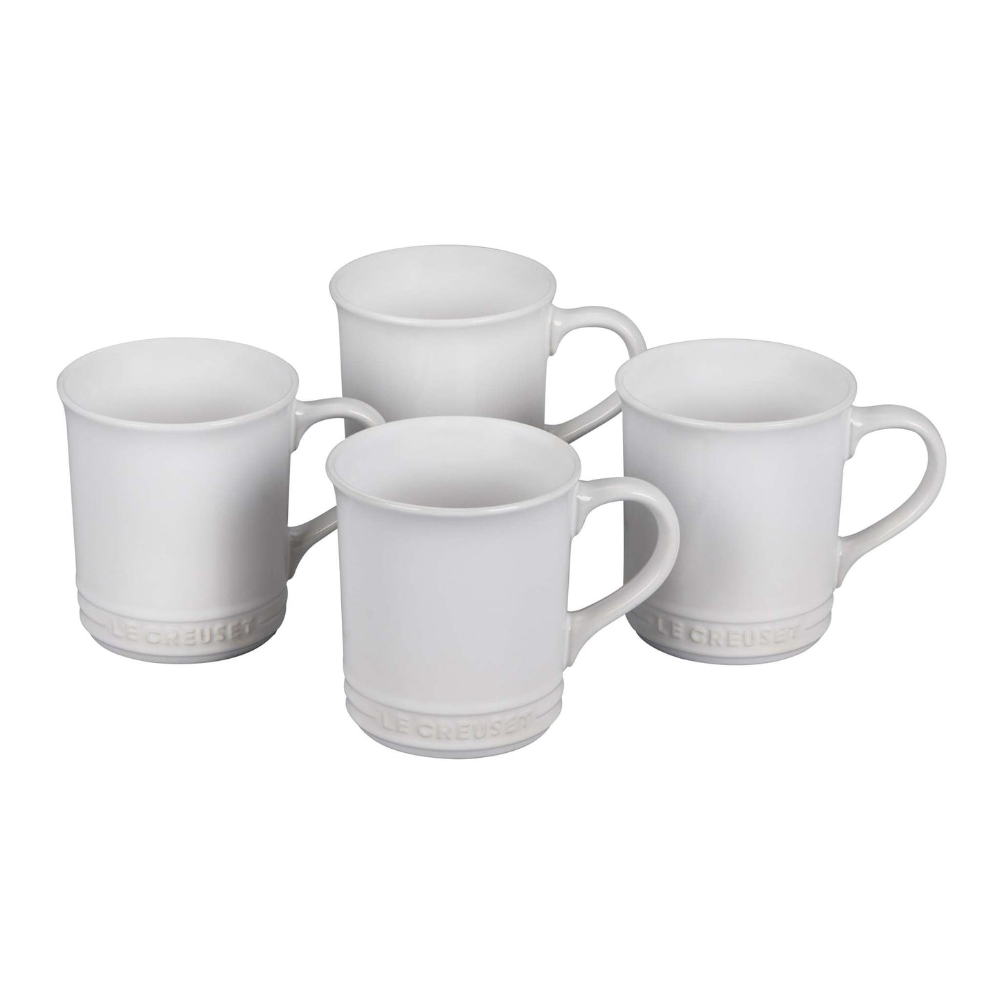 SET OF 4 STONEWARE MUGS