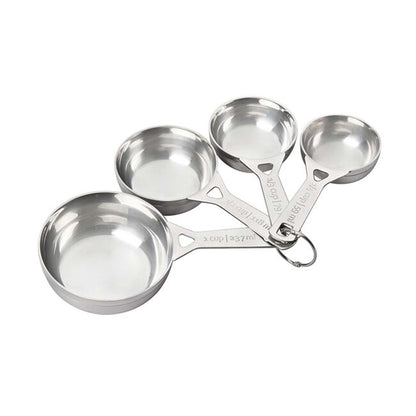 4PC STAINLESS STEEL MEASURING CUP SET