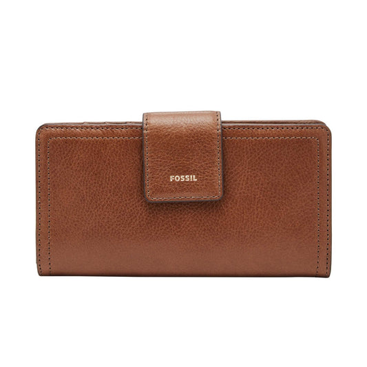 LOGAN LEATHER RFID TAB CLUTCH WALLET
