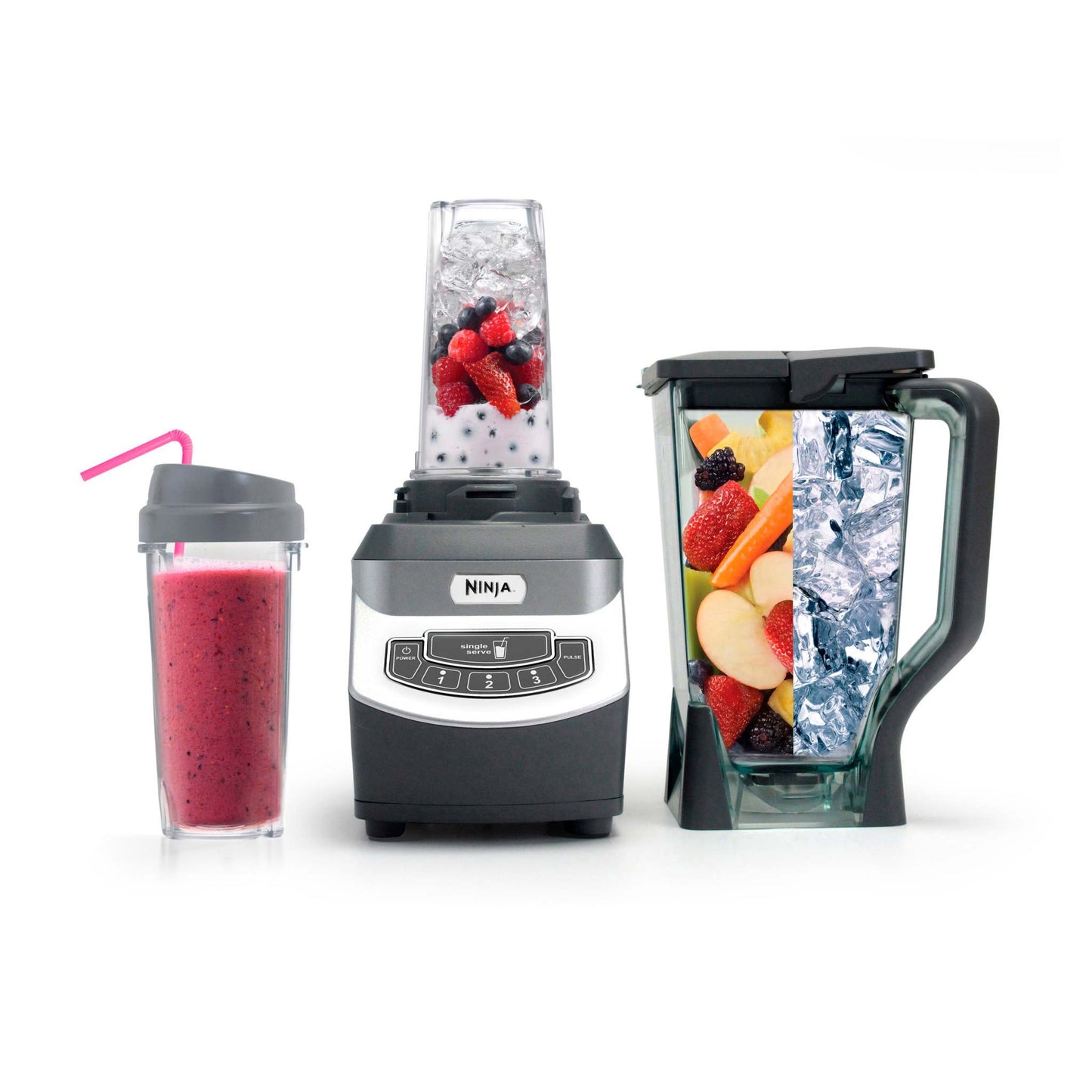 PROFESSIONAL BLENDER & NUTRI NINJA CUPS