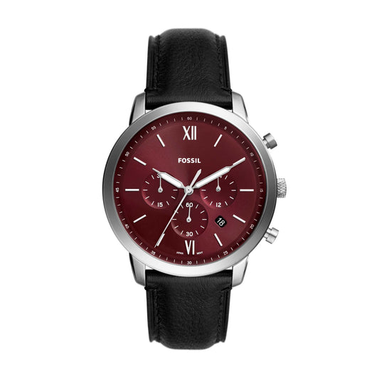 MEN'S NEUTRA CHRONOGRAPH LEATHER STRAP WATCH