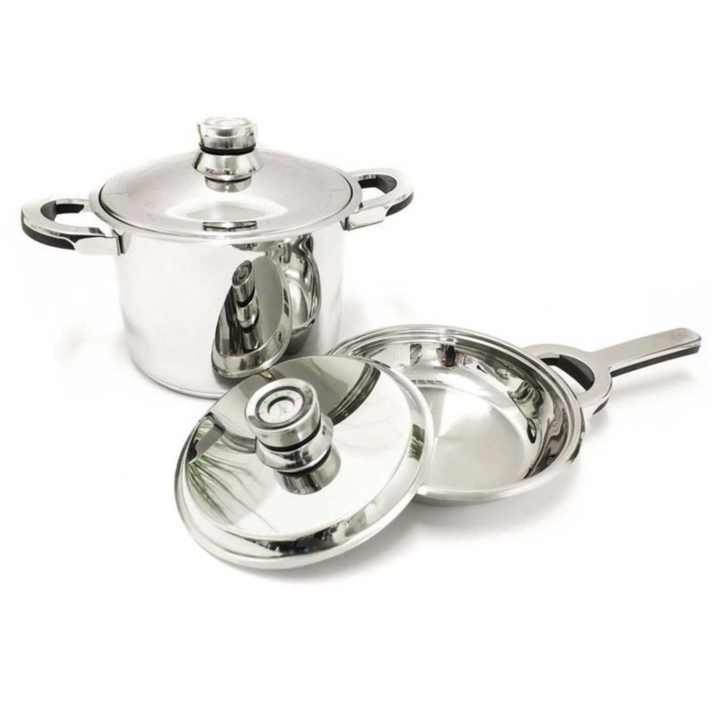 STAINLESS STEEL COOKWARE COMPLETER SET - (4 PIECE)