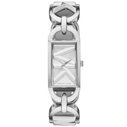 LADIES' MINI EMPIRE STAINLESS STEEL WATCH, MK LOGO DIAL