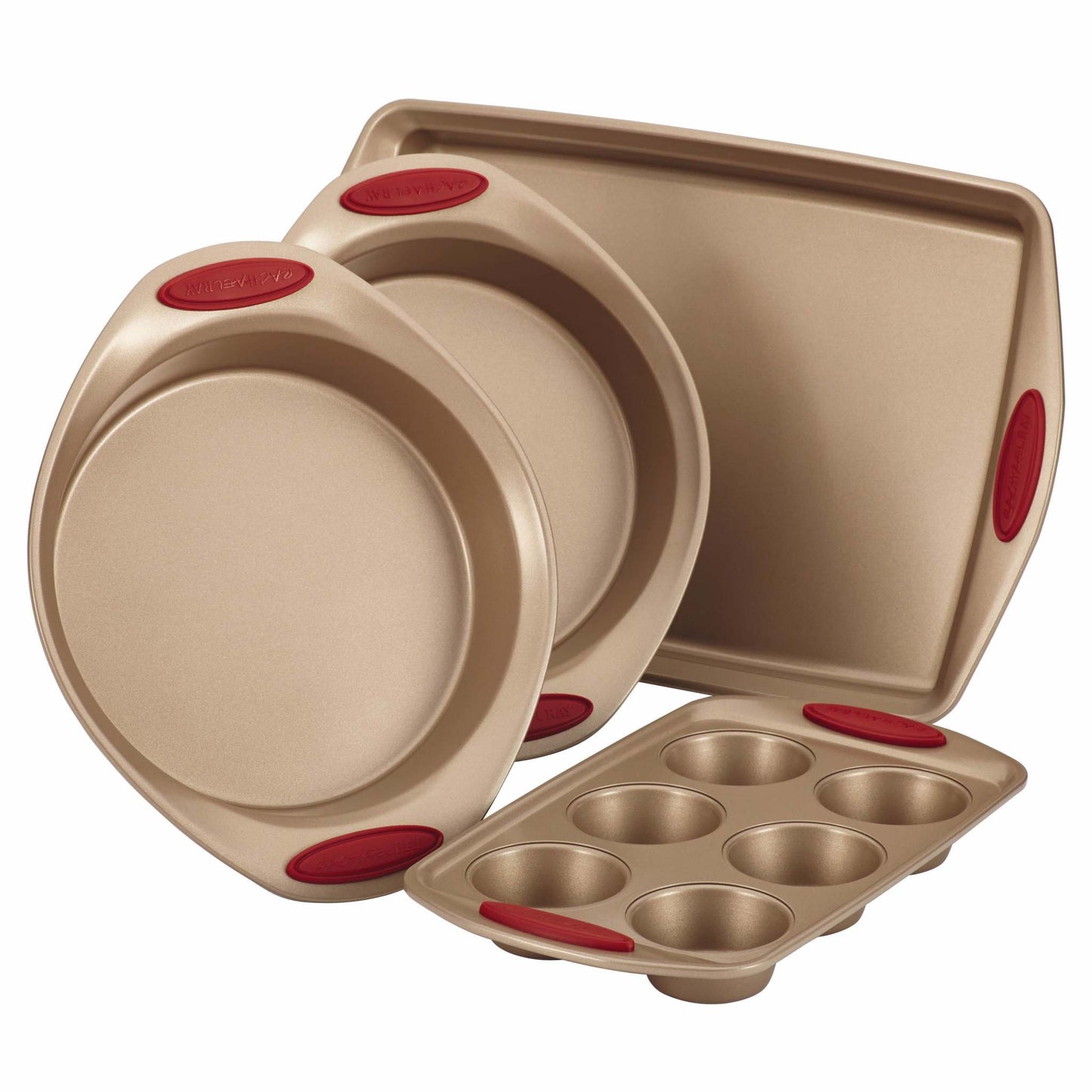 4PC CUCINA BAKEWARE SET CRANBERRY