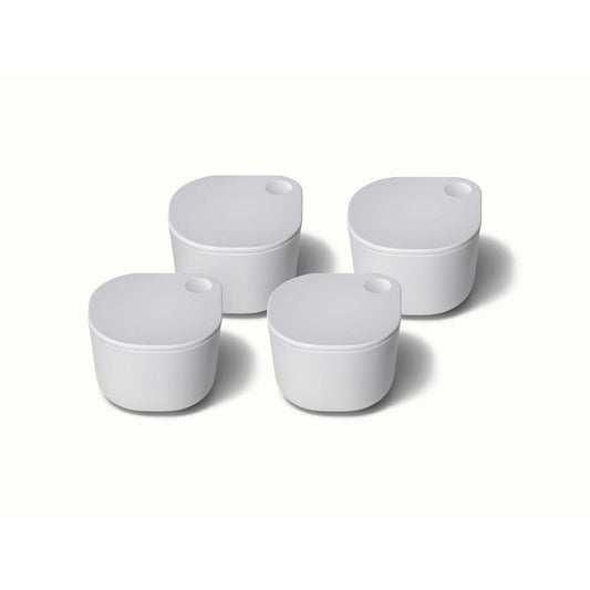 4PC DOT FOOD STORAGE CONTAINERS W/ LIDS