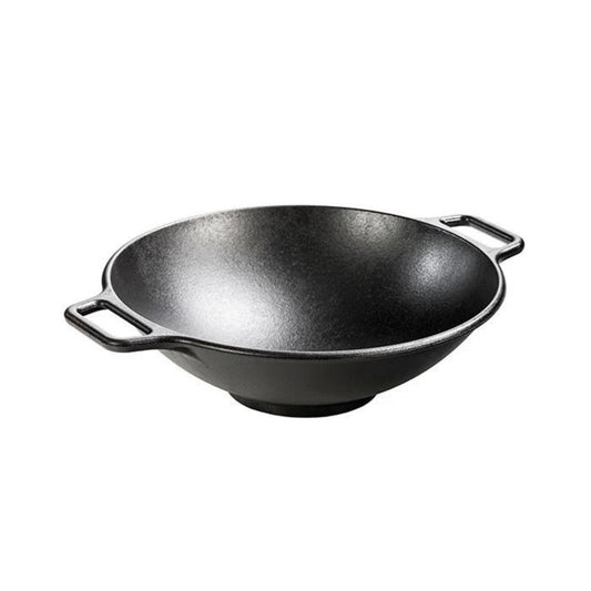LODGE PRO-LOGIC 14" CAST IRON WOK W LOOP HANDLE