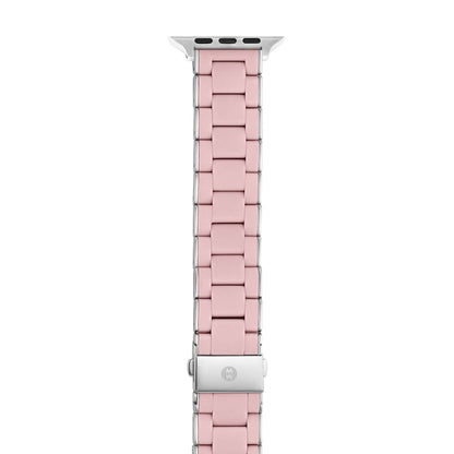 SILICONE STRAP FOR APPLE WATCH BARELY & STAINLESS STEEL