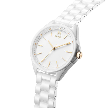 LADIES CORONADA GLOSS CERAMIC BRACELET WATCH