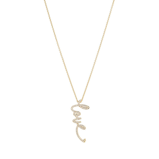 PAVE LOVE NECKLACE