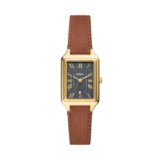 LADIES' RAQUEL LITEHIDE LEATHER RECTANGULAR WATCH