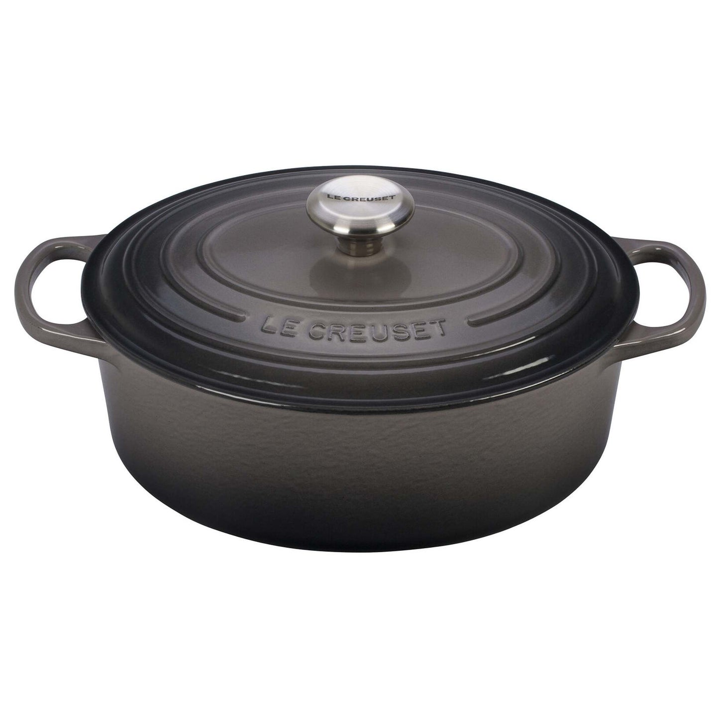 5QT SIGNATURE CAST IRON OVAL DUTCH OVEN OYSTER