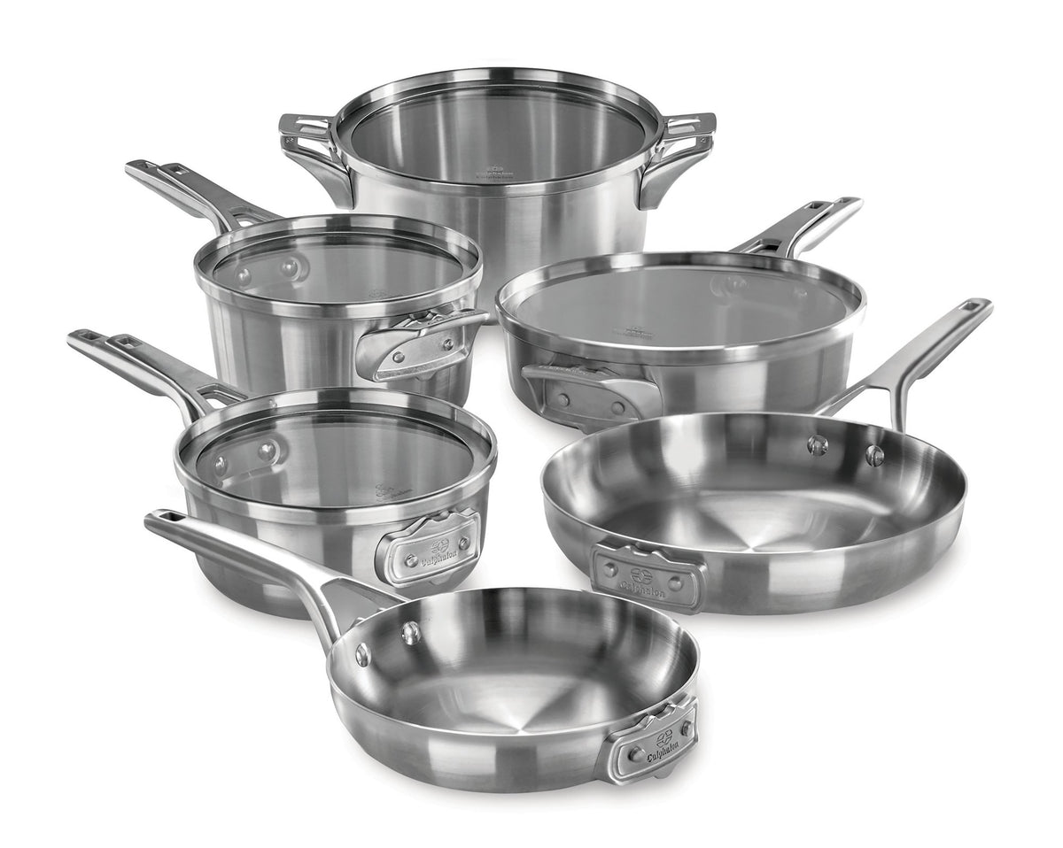 Premier Space Saving 10pc Stainless Steel Cookware