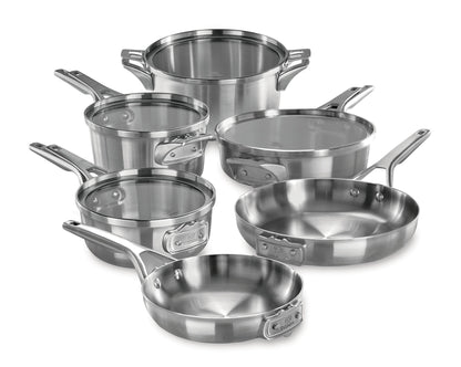 Premier Space Saving 10pc Stainless Steel Cookware