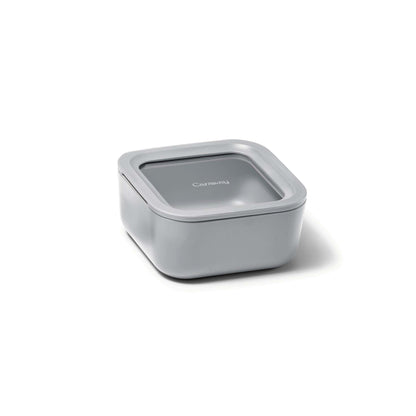 4.4 CUP GLASS FOOD CONTAINER SQUARE SHAPE W/ LID
