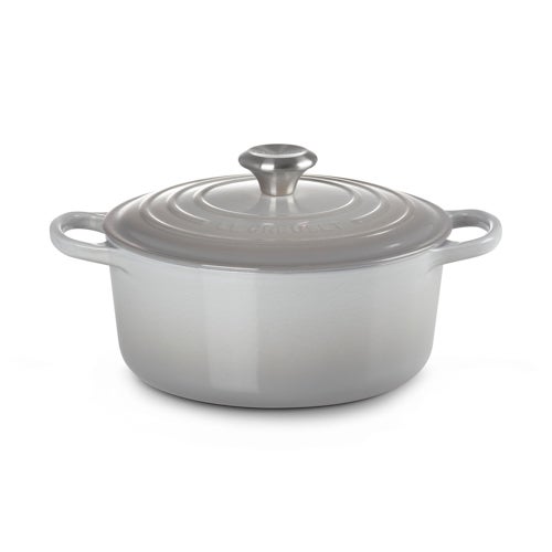4.5qt Signature Cast Iron Round Dutch Oven French Gray