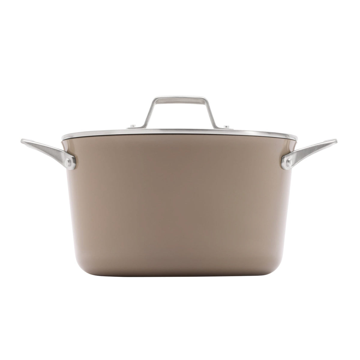 Premier Ceramic Nonstick 7qt Dutch Oven w/ Lid, Mushroom Gray
