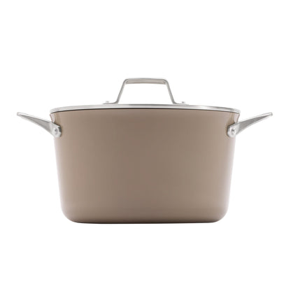Premier Ceramic Nonstick 7qt Dutch Oven w/ Lid, Mushroom Gray