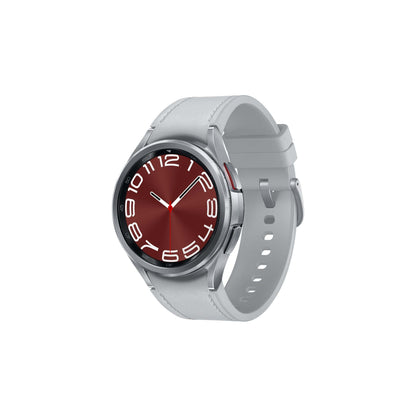 GALAXY WATCH6 43MM CLASSIC STAINLESS STEEL & LEATHER STRAP SMARTWATCH